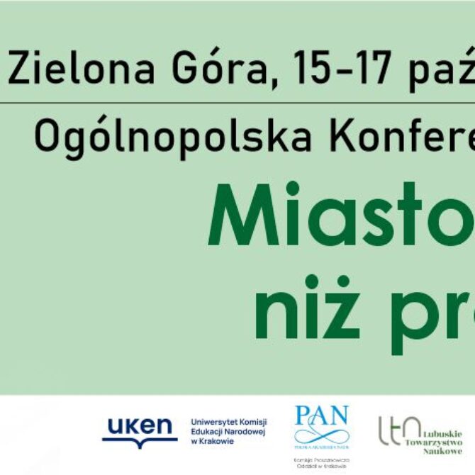 Miasto starsze niż prasa (III)