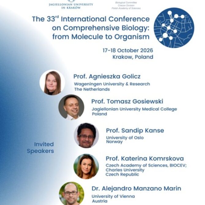 33rd International Conference on Comprehensive Biology: from Molecule to Organism