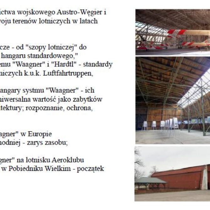 4.11.2026 <br /> <br /> Hangar systemu Waagner <br />i jego bracia - nieznane dziedzictwo inżynieryjne Europy Środkowowschodniej